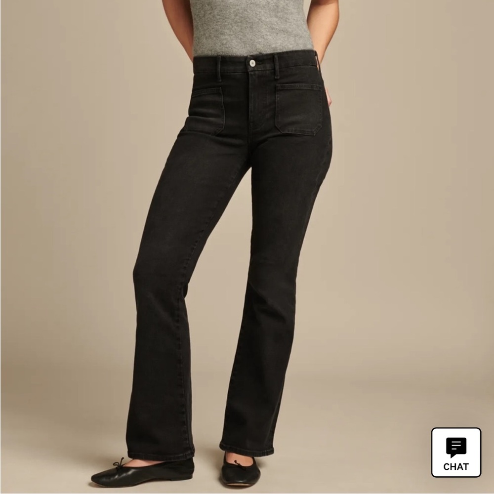 Lucky Brand High Rise Flare “Stevie” sculpture-ed series